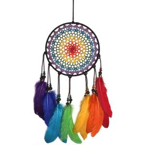 Dream Catchers for Kids, Colorful Rainbow Dream Catcher Decorations for Kids Bedroom Dreamcatcher