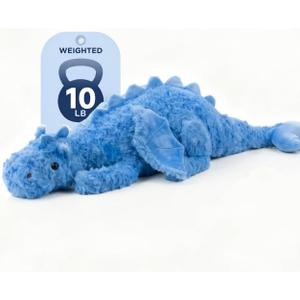 Weighted Dragon Plush, 10lbs Heavy Stuffed Animals for Adults and Kids, 35.4" Large Soft Dragon Weighted Stuffed Animal, Sensory Calming Companion for Bedtime & Relaxation