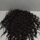 QGZ Ponytail Extension Drawstring Ponytail for Black Women 18 Inch Synthetic Long Afro Curly Fluffy Ponytail for Daily Use(Black Brown)