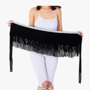 Women's Mini Skirts Fringed Frayed Low Waist Latin Dance Skirt Binding Tassel Lace Up Belly Dancing Skirt for