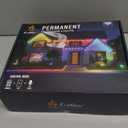 EcoNour 100 FT Smart RGB Permanent Outdoor Lights | Music Sync, Waterproof LED Eaves Lights with Extension Connector & Remote Control | Colorful RGB LED Christmas Light with Festive Lighting Effects