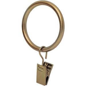 Ivilon Drapery Curtain Clip Rings - Clips Ring for Panels 1.7", Set of 14 Warm Gold