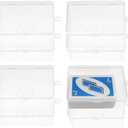 Plastic UNO Card Case Holder Designed for 112Pcs Classic Mattel UNO Card Game, High Capacity Playing Card Case Box Storage (NO Cards) (Set of 6)