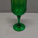 LemonRoad 12 Pcs Pink and Green Plastic Wine Glasses Holiday Party Vintage Plastic Goblets Drinking Glasses for Wedding Reception Bridal Showers Grand Event Party Supplies