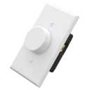 ELEGRP Digital Rotating Dimmer Switch for Dimmable LED, CFL and Incandescent Light Lamp Bulbs, Single Pole / 3-Way Rotary Dimmer Switch, Wall Plate Included, UL Listed (1 Pack, Matte White)
