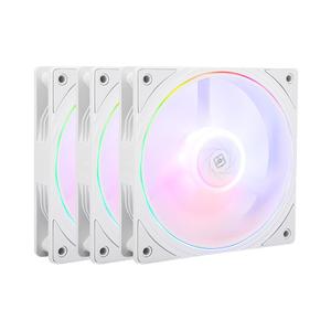 Thermalright TL-S12W-S CPU Fan, 120mm Case Cooler Fan ARGB, PWM Connector Silent Computer Cooler with 5V ARGB LED,up to 1500RPM PC Cooling, White,3Packs