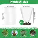 8 Pcs Winter Plant Covers Freeze Protection, 39.4x23.6 Inch Horizontal Shrub Tree Plant Protection Bags with Drawstring Plant Protector Shrub Frost Blanket for Winter Outdoor Garden Potted Plants