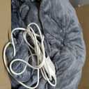 Wapaneus Heated Blanket Electric Throw 72" x 84" Full Size with 10 Heating Levels 12 Hours Time Setings and Auto-Shut Off, Flannel Fast-Heating Electric Blanket,Machine Washable,Light Grey