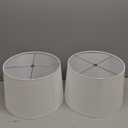 JONATHAN Y 28.5" Pink Glass Teardrop LED Table Lamp Set of 2 for Living Room Bedroom Nightstand, White Linen Shade Modern Transitional Bedside Desk Lamp JYL1079A-SET2