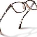 CCVOO Reading Glasses for Women/Men, Eyeglasses, Blue Light Readers for Women/Men, Computer Eye Glasses, Cheaters (Coffee)