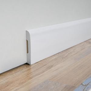 Art3d Wall Baseboard Molding Trim 8-Pack of 56 x 2.6 in., High Impact Polystyrene Skirting Board - Installed with Glue - White