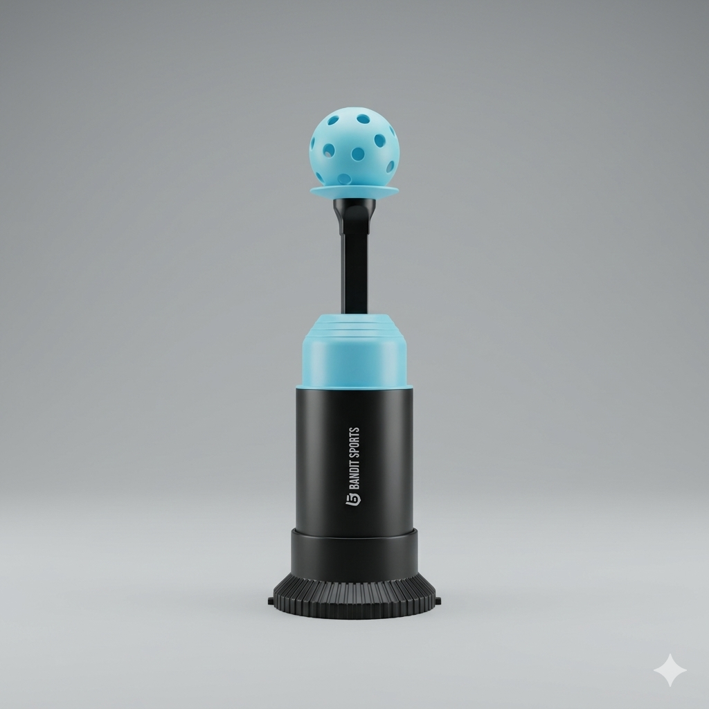 Bandit Sports Baseball Training Tee Popper Mini, Hitting Tee for Perfect Swings, Batting Machine for Practicing Hitting Without a Pitcher (1 Popper Ball Included)