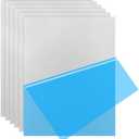 Lswteiz 6Pack 5052 H32 Aluminum Sheet Metal 12 x 16 x 1/64 (0.02”) Inch Flat Plain Aluminum Plate Covered with Protective Film, Rectangle Aluminum Metal Plate for Crafting, Industrial, 0.5mm