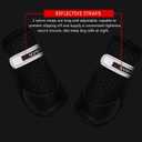QUMY 4PCS Dog Shoes for Small Dogs, Hot Pavement Summer Puppy Dog Boots & Paw Protectors with Soft Anti-Slip Rubber Sole, Mesh Breathable Dog Booties for Hardfloors, Walking Running Black Size 2