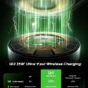 THREEKEY Charging Station, for MagSafe Charger with 180 Rotation, Qi2 15W Fast Charging Pad with Dual-Sided Magnets, Magnetic Wireless Charger Stand for iPhone 16-12 Series/Airpods (TZH103 Black)