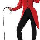 Red Ringmaster Jacket Women, Circus Ringmaster Costume Women, Women Lion Tamer Costume, Ringleader Costume Women L