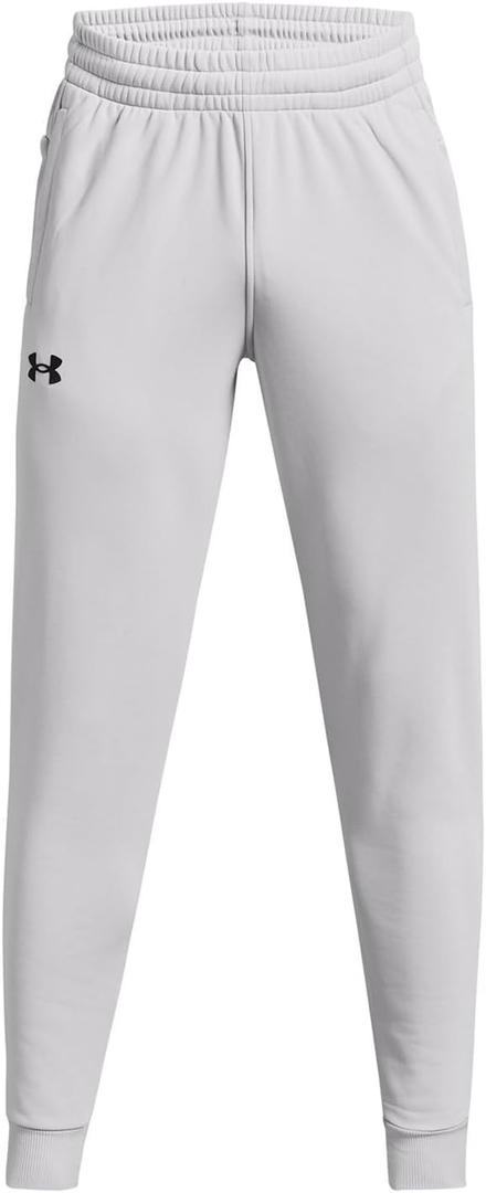 Under Armour Men's Armour Fleece Joggers (Large, (014) Halo Gray / / Black)
