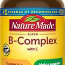 Nature Made Super B Complex with Vitamin C & Folic Acid, B Complex Vitamins for Women and Men, Dietary Supplement for Immune Support, 140 Tablets, 140 Day Supply, Exp Aug 2027