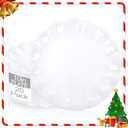 LIYH 20 Pcs 10 Incn White Scalloped Plastic Plates Reusable - Unbreakable Plastic Dinner Plates Camping Outside Plate Dishwasher Safe for Wedding Parties Birthdays Picnics - BPA Free