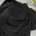 Foidiccx Women Sheer Poncho Chiffon Mesh Shawl Wrap Flowy Capelet Y2k Beach Cover Up Bridal Long Cape Shrug Wedding Party (Black) One Size