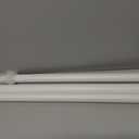 AIZESI 41-144 Inch Heavy Duty White Tension Curtain Rod - No Drilling, Adjustable, Rust-Resistant for Outdoor, Living Room, Window, Bathroom