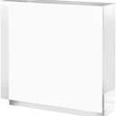 CiaoHER 2in Thickness Solid Acrylic Cube Display Block Clear Polished Pedestal Stand Riser Solid Base 2'' x 11" x 11", 1 Pack