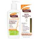 Palmer's Stretch Mark Care Body Lotion + Body Oil Bundle, Cocoa Butter Formula with Vitamin E Skin Care for Pregnant Women, Includes 1 Massage Oil (5.1 fl oz) and 1 Massage Lotion (8.5 fl oz)