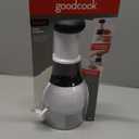 Touch Food Chopper, Stainless Steel Blades with Collection Cup, White and Black, Slice Chop, GoodCook