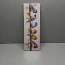 ARTZGX Bird Canvas Wall Art Colorful Birds on Branch Pictures Wall Decor Rustic Sparrow Artwork Painting for Living Room Decor Frame(Blue 8L x 24W)