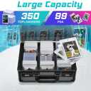 Graded Card Storage Box, Trading Cards Case Storage, Toploader Card Storage Cases for Sports Cards Storage, Baseball Cards Case for 99+ Slabs or 350+ Toploaders