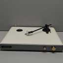 Vinyl Record Player with 40W Bookshelf Speakers and Dual Bluetooth,Hi-fi System Turntable with USB Record,Built-in Phono Preamp, Counterweight, Pitch and AT-3600L,PU Leather White