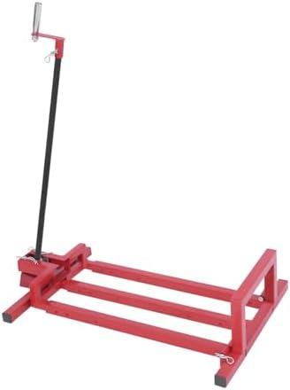 RIUOPN Riding Lawn Mower Lift Jack 45° Tilt Adjustable Universal Lawn Mower Lift with 880 Lbs Weight Capacity Telescopic Maintenance Jack for Lawn mowers and Garden Tractors