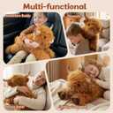 25" | 4.5 Pounds Highland Cow Weighted Stuffed Animals for Kid Adult, Microwavable Stuffed Animal Unscented, Cute Coolable Heatable Weighted Plush Warm Gifts for Christmas Birthday, Large Highland Cow