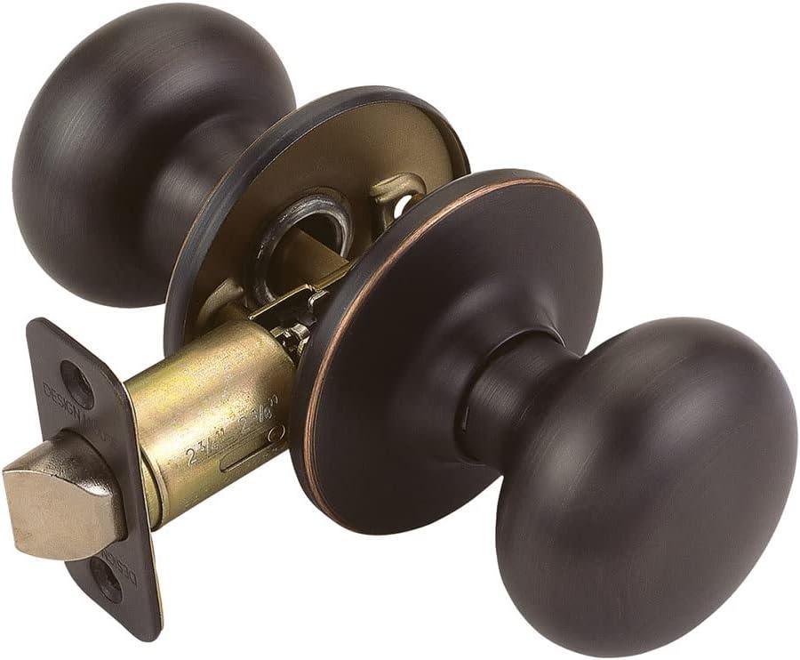 Design House 753442 Cambridge Passage Hall and Closet Door Knob Oil Rubbed Bronze (2-Way)