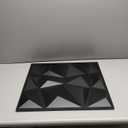 Art3d 3D Paneling Textured 3D Wall Design, Black Diamond, 19.7" x 19.7" (12 Pack)