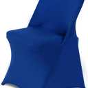 HAINARverS Stretch Spandex Folding Chair Covers 30PCS Universal Fitted Chair Cover Protector for Wedding, Party, Banquet, Holidays, Celebration, Decoration(Royal Blue, 30 PCS)