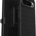 Google Pixel 9 Pro XL (Only) - Defender Series Case - Black - Rugged & Durable - with Port Protection - Includes Holster Clip Kickstand - Microbial Defense Protection - Non-Retail Packaging