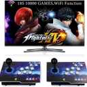 10000 in 1 Arcade Game Console Pandoras 18S WiFi Function Machine for PC & Projector & TV, 2-4 Players, 1280X720, 3D Games, Search/Hide/Save/Load/Pause, Favorite List