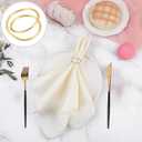 Gold Napkin Rings - 72 PCS Metal Spiral Napkin Rings(Spiral) Napkin Holders Buckles for Family Dinner, Wedding, Party,Table Decorations