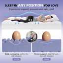 downluxe 4 Inch Full Size Memory Foam Mattress Topper Pro Dual Layer 2 Inch Cooling Gel Egg Crate Memory Foam Plus 2 Inch Pillow Top Medium Firm with Deep Pocket