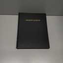 BookFactory Black Lab Notebook - 168 Pages (.25'' Grid Format) 8 7/8'' x 11 1/4'' Black Cover, Square Spine, Section Sewn Hardbound (EPRIL-168-LGS-LKT1)