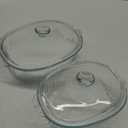 M MCIRCO 4-Piece Glass Casserole Baking Dish, Set of 2 Casseroles With Glass Lids, 1.9 Qt and 3 Qt