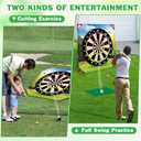 Golf Game Play Set, Golf Chipping Games for Kids with 16 Sticky Golf Balls, 8 Golf Balls, 2 Golf Clubs＆Golf Chipping Target, Indoor Outdoor Lawn Backyard Golf Gifts for Kids