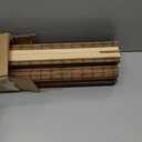 UNISHADES Cordless Bamboo Roman Shades for Windows, Blinds Size (32.5" W 64" H) Colour (Highfield Teak)