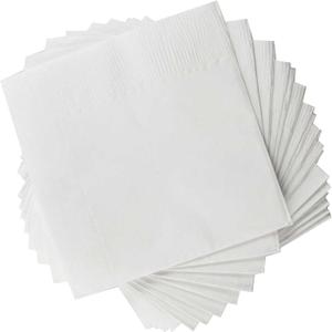 1 Ply White Cocktail Napkins- Pack of 1,000ct