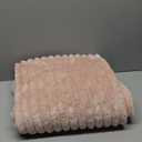 Popular Thickened Rabbit Plush Nap Blanket, 2026 New Thickened Rabbit Plush Nap Blanket, for Bed Sofa Home Office Use (Khaki, 39.3 * 59.1in)