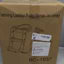 3-in-1 Potty Training Seat & Training Toilet & Potty Chair, Height Adjustable Toddler Toilet Seat for Kids Boys Girls, Foldable Potty Training Toilet with Splash Guard and Anti-Slip Steps (Gray)