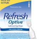 Refresh Optive Lubricant Eye Drops For Dry Eyes, Preservative-Free, 0.01 Fl Oz Single-Use Containers, 60 Count