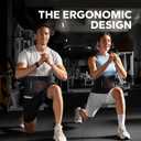 Waist Trimmer for Women and Men, Adjustable Sweat Band for High-Intensity Training & Workouts Black