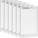 Paper Junkie 6 Pack To Do List Notepads for Daily Reminder Checklist and Office Desk Accessories (8.5 x 5.5 In Note Pads, 60 Notepad Sheets Each)